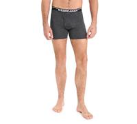 Icebreaker Merino Wool Underwear, Men's Boxers wFly, Anatomica Boxer Shorts, Briefs - Jet Heather, S