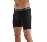 Icebreaker Merino Wool Underwear, Men's Long Boxers, Anatomica Boxer Shorts, Briefs - Black, M
