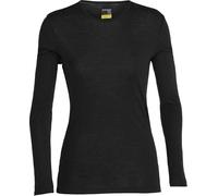 Icebreaker - Merrino wool technical base layer - Wmns 175 Everyday LS Crewe Black for Women in Wool - Size XS Black XS