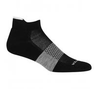 Icebreaker Men's Multisport Light Cushion Micro Sock, Black/Snow/Metro Heather, M
