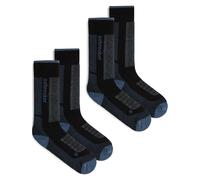 Icebreaker - Pack of 2 pairs of Women's Merino wool Ski socks - W Merino Blend Ski+ Medium OTC 2 Pack Black/Dawn/Graphite for Women in Wool - Size 5-6,5 UK Black 5-6.5 UK