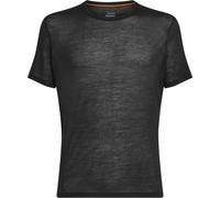 Icebreaker - Round neck thermal top - M Merino Blend 75 Cool-Lite Featherlight SS Crewe Black for Men in Wool - Size XL Black XL