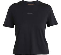 Icebreaker Merino 150 Tech Lite Iii Crop Short Sleeve T-shirt Black M Woman