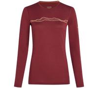 ICEBREAKER W 200 Oasis Ls Crewe Mtpu - Women - Red - size S- model 2025 S
