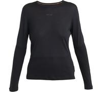 ICEBREAKER W Merino 125 Zoneknit Energy Wind Ls Tee - Women - Black - size XS- model 2025 XS