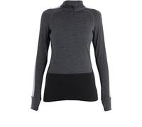 ICEBREAKER W Merino Zoneknit 200 Ls Half Zip Jet - Women - Grey / Black - size XS- model 2025 XS