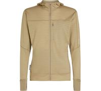 Icebreaker - Warm and technical Fleeces - M Merino Blend 300 RealFleece Descender LS Zip Hoodie Flagstone for Men in Wool - Size S - Beige Beige S