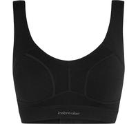 Icebreaker - Women's merino wool bra - W Merino Queens Clasp Bra Black for Women in Wool - Size 7-8,5 UK Black 7-8.5 UK