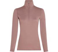 Icebreaker - Women's merino wool underwear - W Merino 200 Oasis LS Half Zip Summit for Women in Wool - Size M - Brown Brown M