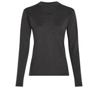 Icebreaker - Women's 200 Merinofine Ace L/S Mock Neck - Merino base layer size XL, grey/black
