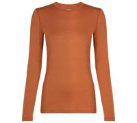 Icebreaker - Women's 200 Oasis L/S Crewe - Merino base layer size M, orange
