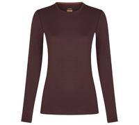 Icebreaker - Women's 200 Oasis L/S Crewe - Merino base layer size S, brown