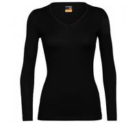 Icebreaker - Women's 200 Oasis L/S V - Merino base layer size S, black