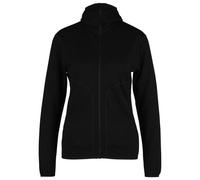 Icebreaker - Women's 560 RealFleece Elemental II L/S Zip Hoodie - Merino hoodie size M, black