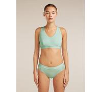 Icebreaker Womens Merino 125 Cool-lite Sprite Racerback Bra, Green, Size S, Women Green