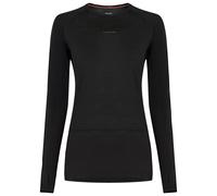 Icebreaker Merino Blend 125 Zoneknit™ Crewe Long Sleeve Base Layer Black L Woman
