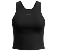 Icebreaker Merino 150 Active Cropped Bra-tank Sports Top Black L Woman