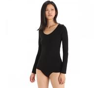 Icebreaker Siren Long Sleeve Sweetheart - Merino shirt - Women's Black L