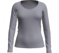 Icebreaker Womens Merino 150 Siren Long Sleeve Sweetheart Top Grey Qua XL
