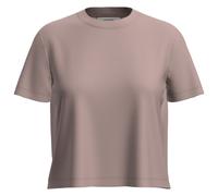 Icebreaker - Merino wool hiking T-shirt - W Merino 150 Tech Lite SS Crop Tee Pink Quartz for Women in Wool - Size L Pink L