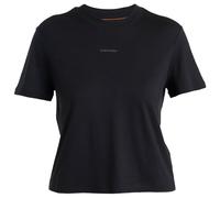Icebreaker - Merino wool versatile t-shirt - Women Merino 150 Tech Lite III SS Crop Tee Black for Women in Wool - Size XS Black