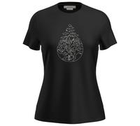 Icebreaker Merino 150 Tech Lite Iii Hike Path Short Sleeve T-shirt Black S Woman