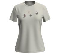 Icebreaker - Women's Merino 150 Tech Lite S/S Bird Transit - Merino shirt size L, grey