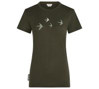 Icebreaker - Women's Merino 150 Tech Lite S/S Bird Transit - Merino shirt size M, olive
