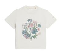 Icebreaker Merino 150 Tech Lite Crop Nz Flora Short Sleeve T-shirt White XL Woman