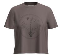 Icebreaker Merino 150 Tech Lite Crop Seed Story Short Sleeve T-shirt Brown,Grey L Woman
