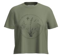 Icebreaker Merino 150 Tech Lite Crop Seed Story Short Sleeve T-shirt Green L Woman