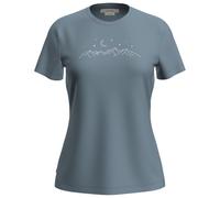 Icebreaker Merino 150 Tech Lite Sparkling Stars Short Sleeve T-shirt Blue M Woman