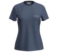 Icebreaker - Women's Merino 150 Tech Lite S/S Teeib Wordmark - Merino shirt size L, blue