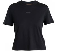 Icebreaker Womens Merino 150 Tech Lite Short Sleeve Crop T-Shirt Black XL