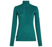 Icebreaker - Women's Merino 200 Descender L/S Half Zip - Merino jumper size S, turquoise