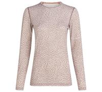 Icebreaker - Women's Merino 200 Oasis L/S Crewe Flock Forms - Merino base layer size L, pink