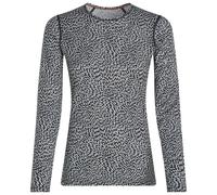 Icebreaker - Women's Merino 200 Oasis L/S Crewe Flock Forms - Merino base layer size M, grey