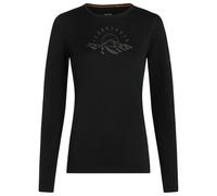 Icebreaker - Women's Merino 200 Oasis L/S Crewe Sunrise Summit - Merino base layer size XL, black