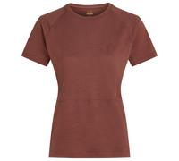 Icebreaker - Women's Merino 200 Waffle Elevation S/S Tee - Merino shirt size M, brown
