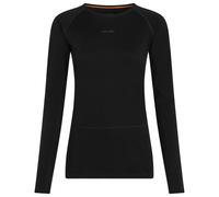 Icebreaker Merino 200 Zoneknit Long Sleeve Base Layer Black M Woman