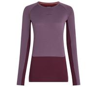Icebreaker - Women's Merino 200 Zoneknit L/S Crewe - Merino base layer size XL, purple