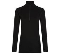 Icebreaker - Women's Merino 200 Zoneknit L/S Half Zip - Merino base layer size L, black