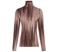Icebreaker - Women's Merino 260 Tech Vertex L/S Half Zip AOP - Merino base layer size XL, brown