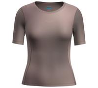Icebreaker - Women's Merino 75 eatherlight S/S Crewe AOP - Sport shirt size S, brown