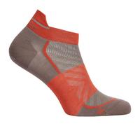 Icebreaker - Women's Merino Run+ Ultralight Micro - Running socks size 7/8,5, brown/red