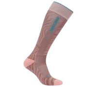 Icebreaker - Women's Merino Ski+ Light OTC Mountain Contour - Ski socks size M, brown