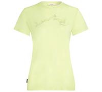 Icebreaker - Women's Merino150 TecLite S/S AirbourneSquirrel - Merino shirt size L, yellow