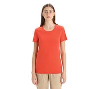 Icebreaker Women's Natural Blend Central Classic Short Sleeve T-Shirt - for Everyday Use, Gym & Training - Vibrant Earth, L