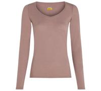 Icebreaker - Women's Siren L/S Sweetheart - Merino base layer size M, brown