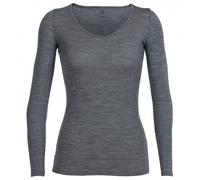 Icebreaker Womens Merino 150 Siren Long Sleeve Sweetheart Top Gritston M